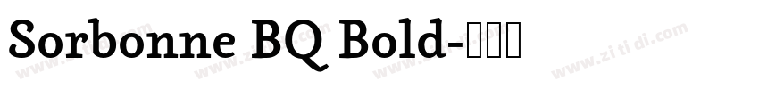 Sorbonne BQ Bold字体转换